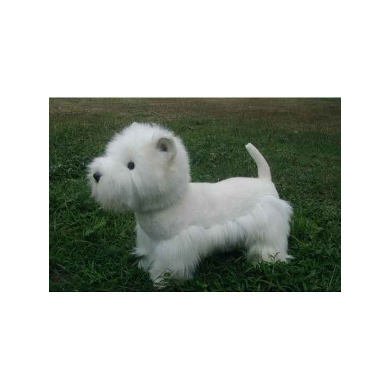 Animaux-Bois-Animaux-Bronzes propose Chien Westie peluche animalière -9018