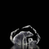 Décoration animaux en verre Ours polaire avec ourson Mats Jonasson -33517