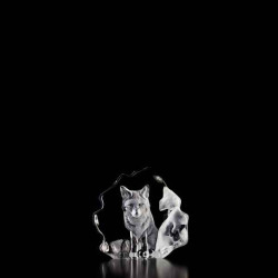 Décoration animaux en verre Renard Mats Jonasson -33596