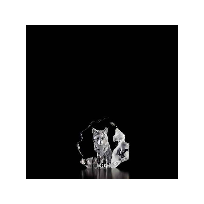 Décoration animaux en verre Renard Mats Jonasson -33596