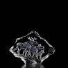 Décoration animaux en verre Famille d'élans Mats Jonasson -33636