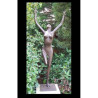 Décoration Statuette bronze personnage Femme avec les bras levés "grace" -AN1334BR-B