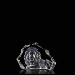 Décoration animaux en verre Lion édition limitée Mats Jonasson -13305