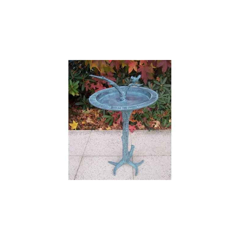 Décoration OiseauxBain d'oiseaux avec cadran solaire -GA1005BR-V Bronze-Th par Web summum