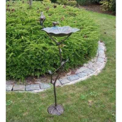 Décoration OiseauxBain d'oiseau sur tige -GA0971BR-V Bronze-Th par Web summum