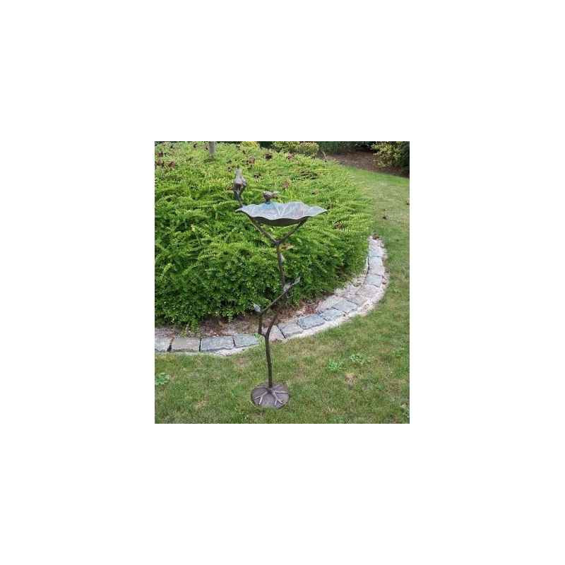 Décoration OiseauxBain d'oiseau sur tige -GA0971BR-V Bronze-Th par Web summum