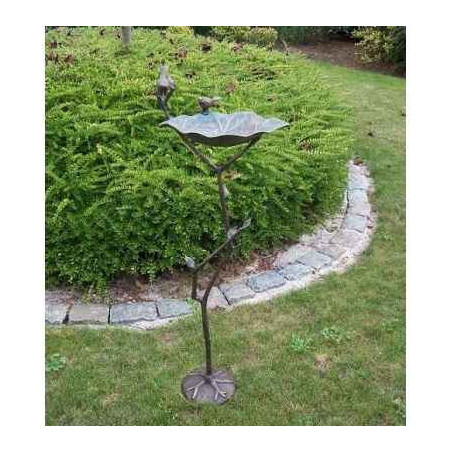 Décoration OiseauxBain d'oiseau sur tige -GA0971BR-V Bronze-Th par Web summum