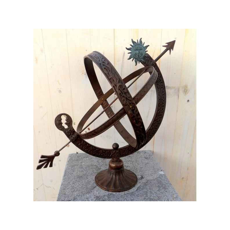 Décors Animaux en Bronze Cadran solaire 48 cm -GA0471BR-B