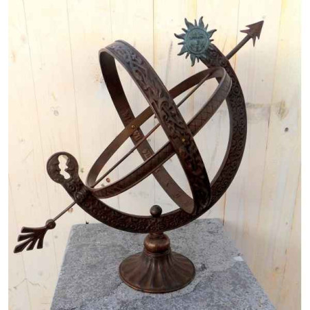 Décors Animaux en Bronze Cadran solaire 48 cm -GA0471BR-B