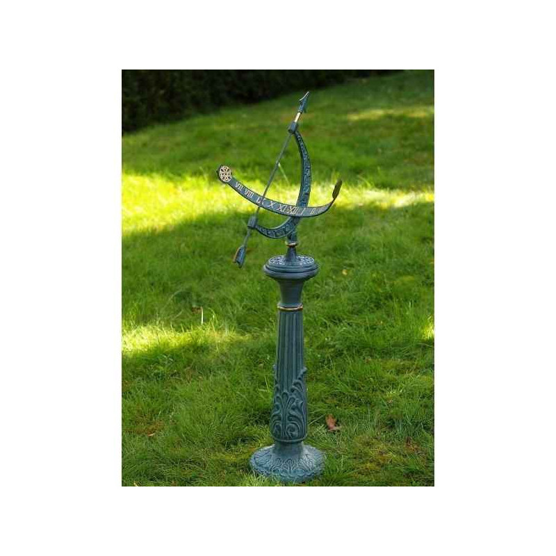 Décors Animaux en Bronze Cadran solaire avec papillon/libellule -GA0219BR-V/1