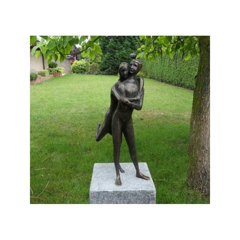 Décoration Statuette bronze personnage Couple d'amour -AN1533BR-BI