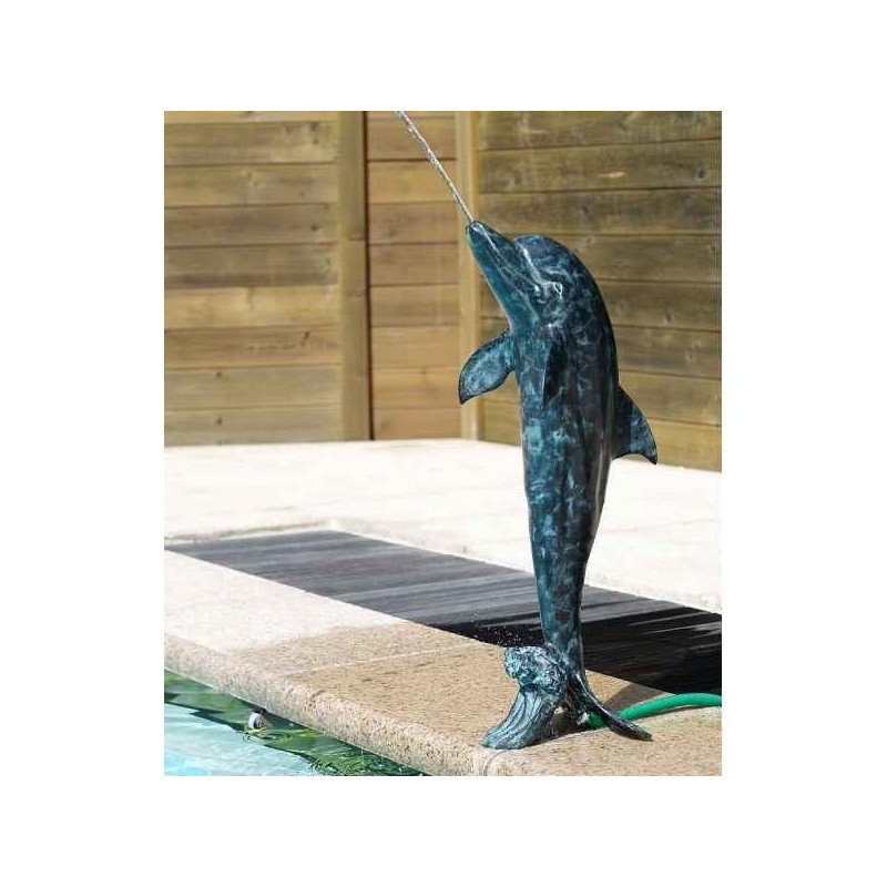 Décoration Statuette bronze personnage Dauphin/cracheur -GA0432BR-A-F