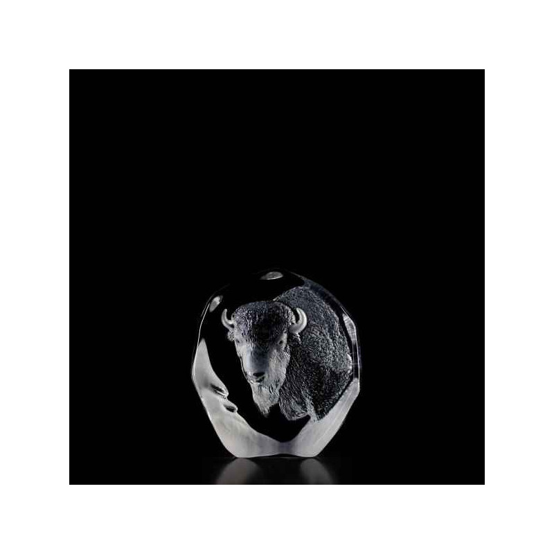 Décoration animaux en verre Buffle Mats Jonasson -33535