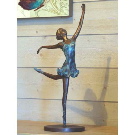 Décoration Statuette bronze personnage Ballerina -AN0678BRW-P3