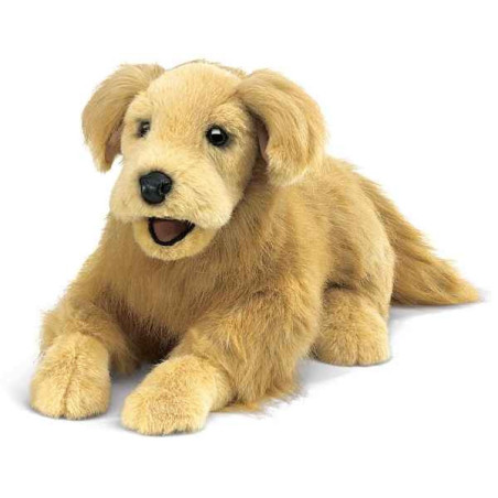 Animaux-Bois-Animaux-Bronzes propose Chien Golden retriever marionnette 