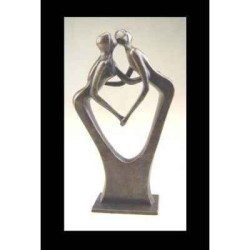 Décoration Statuette bronze personnage Couple d'amour -AN1196BR-BI