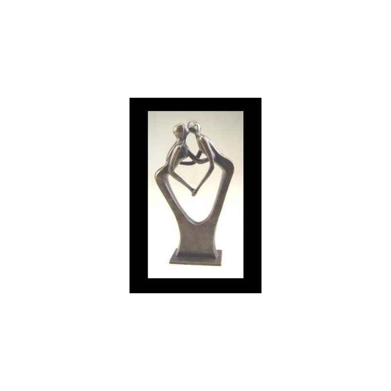 Décoration Statuette bronze personnage Couple d'amour -AN1196BR-BI