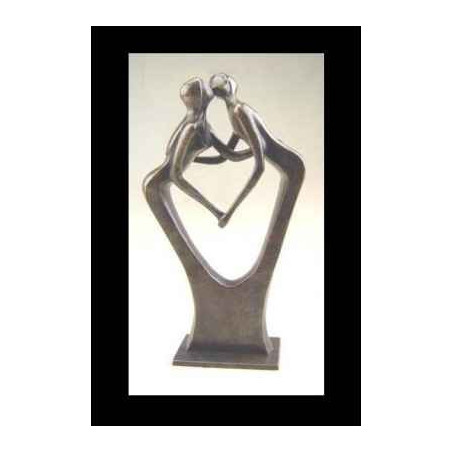 Décoration Statuette bronze personnage Couple d'amour -AN1196BR-BI