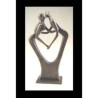 Décoration Statuette bronze personnage Couple d'amour -AN1196BR-BI
