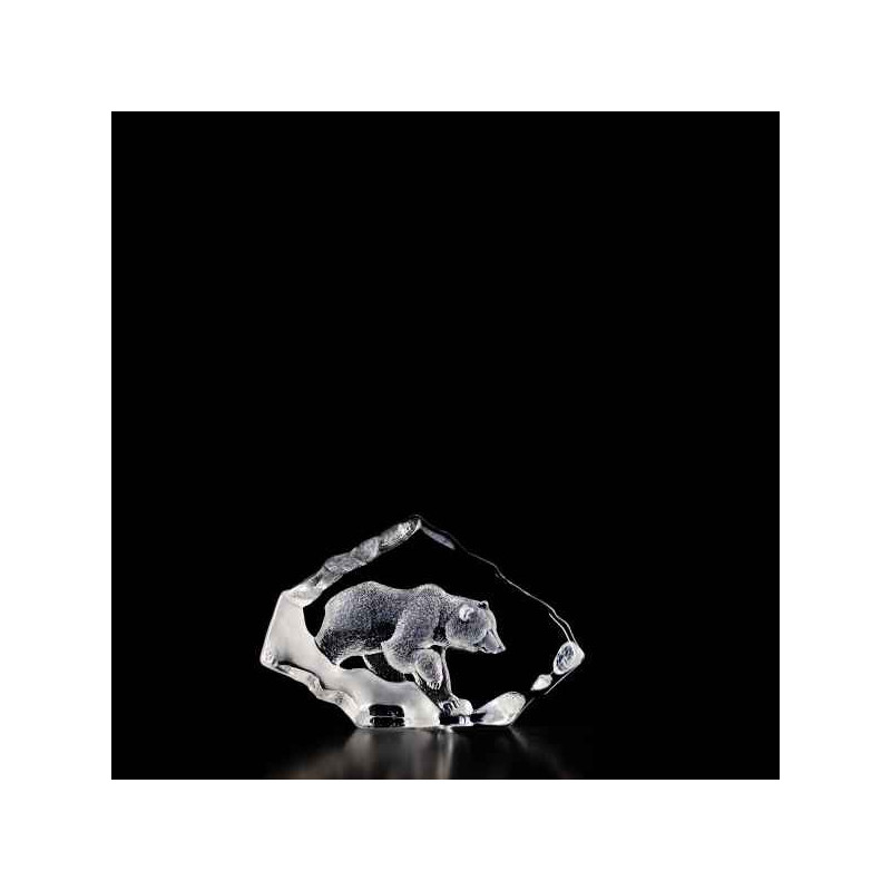 Décoration animaux en verre Grizzly Mats Jonasson -33607