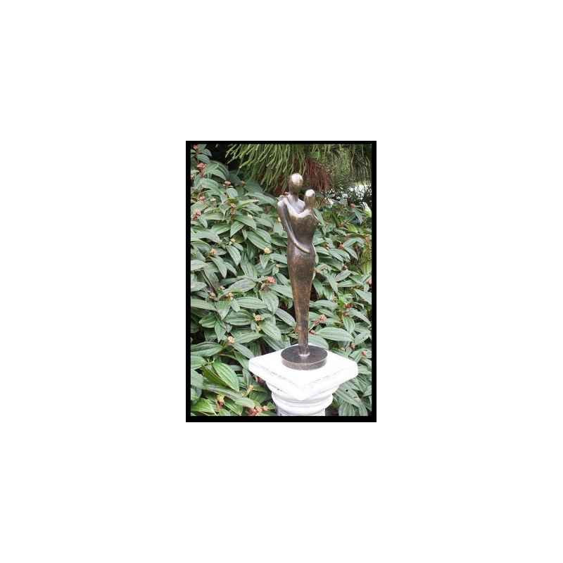 Décoration Statuette bronze personnage Couple d'amour en bronze noir -AN0636BR-BI