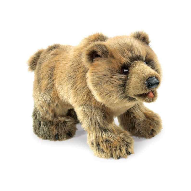 Animaux-Bois-Animaux-Bronzes propose Ours Grizzly marionnette 