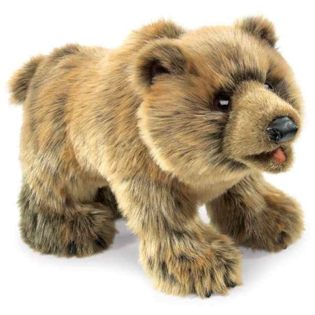 Animaux-Bois-Animaux-Bronzes propose Ours Grizzly marionnette 