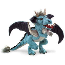 Animaux de la forêt Dragon bleu  marionnette 