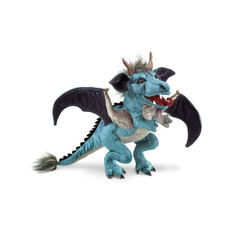 Animaux de la forêt Dragon bleu  marionnette 