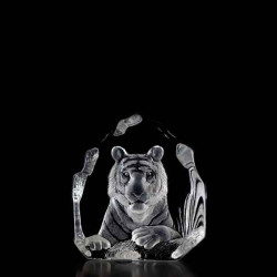 Décoration animaux en verre Tigre du bengale Mats Jonasson -33611