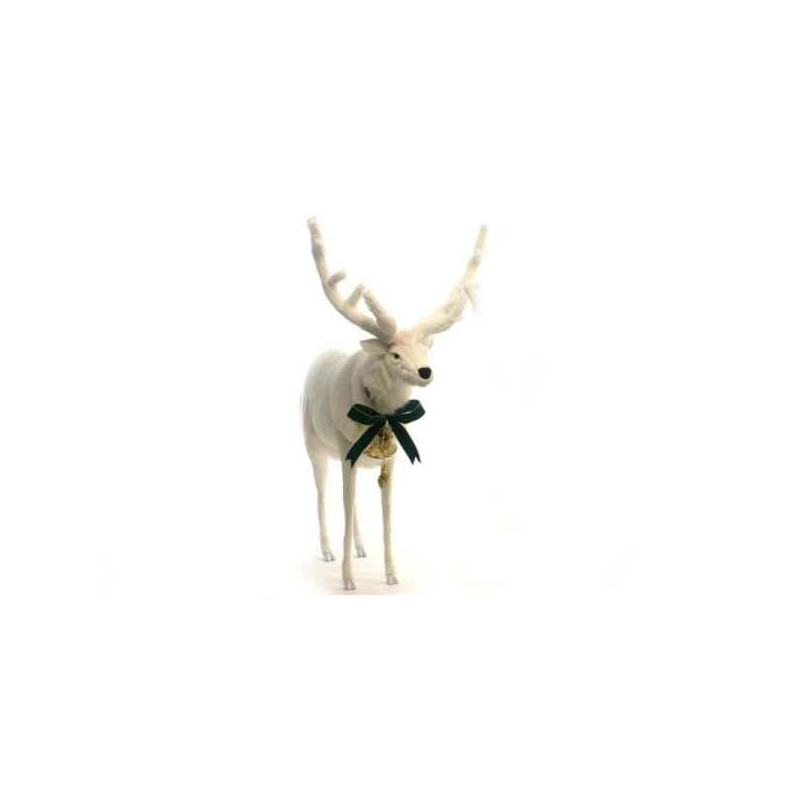 Animaux de la forêt Renne blanc peluche animalière -5924