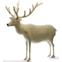 Animaux de la forêt Renne blanc peluche animalière -5922
