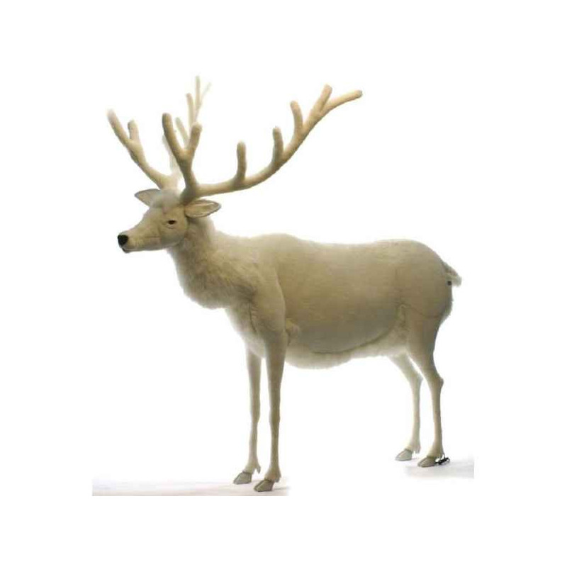 Animaux de la forêt Renne blanc peluche animalière -5922