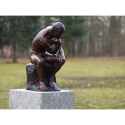 Décors Animaux en Bronze Le penseur (petit) bronze -B55878