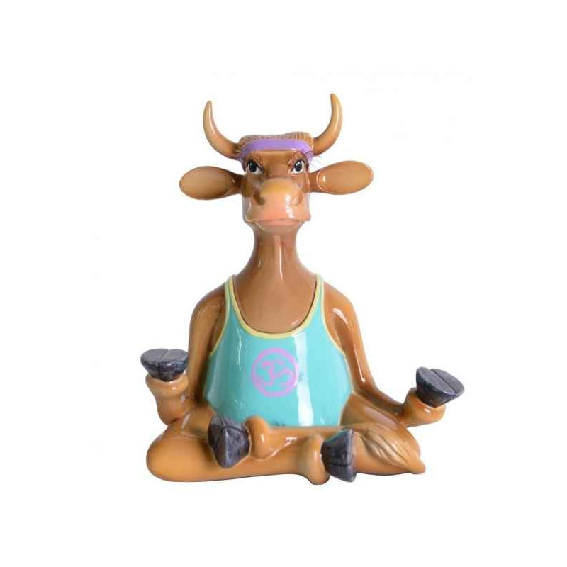Vache figurine yoga cow art in the city -84148