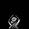 Décoration animaux en verre Panda avec ourson Mats Jonasson -33784