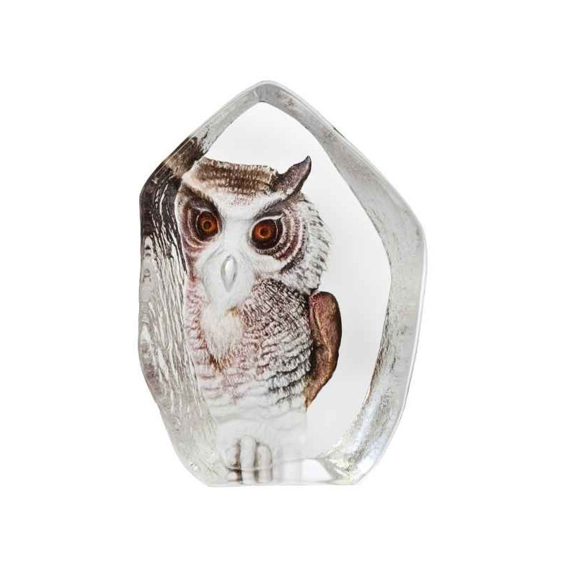 Décoration animaux en verre Hibou Mats Jonasson -33863