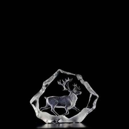 Décoration animaux en verre Rennes édition limitée Mats Jonasson -33126