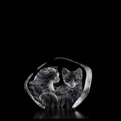 Décoration animaux en verre Chats ( grand) Mats Jonasson -33737