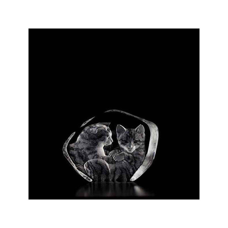 Décoration animaux en verre Chats ( grand) Mats Jonasson -33737