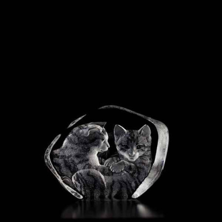 Décoration animaux en verre Chats ( grand) Mats Jonasson -33737