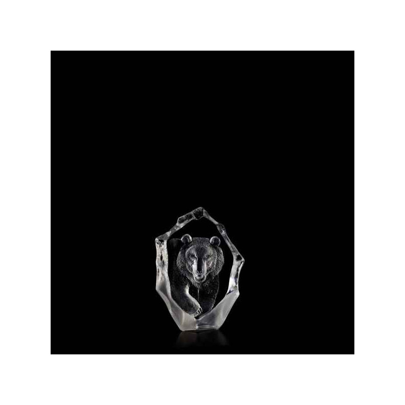 Décoration animaux en verre Ours brun édition limitée Mats Jonasson -33125