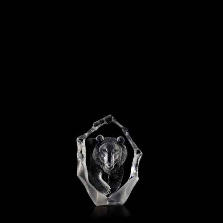 Décoration animaux en verre Ours brun édition limitée Mats Jonasson -33125
