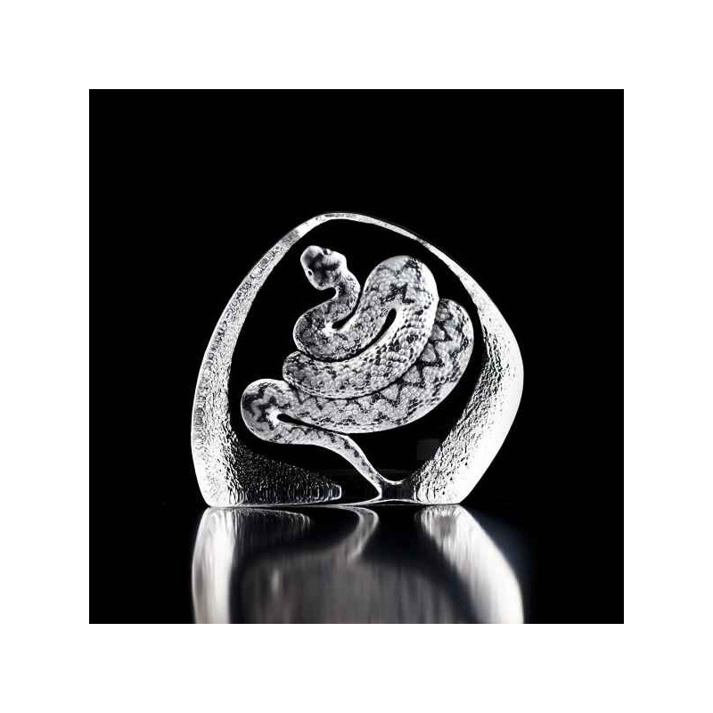 Décoration animaux en verre Serpent Mats Jonasson -34054