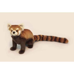 Animaux-Bois-Animaux-Bronzes propose Panda roux assis peluche animalière -6301