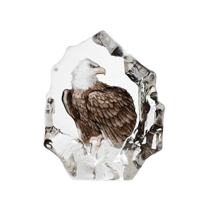 Décoration animaux en verre Pygargue à tête blanche Mats Jonasson -33893