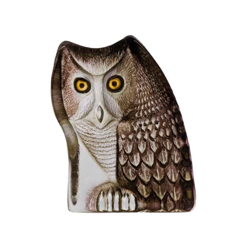 Décoration animaux en verre Hibou Mats Jonasson -33925