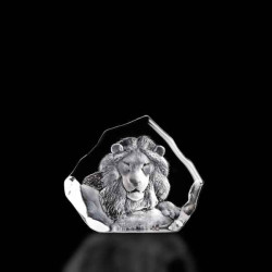 Décoration animaux en verre Tête de lion Mats Jonasson -33781