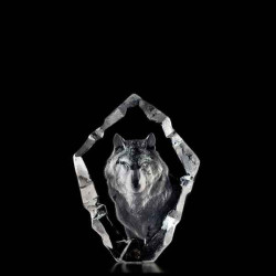 Décoration animaux en verre Loup Mats Jonasson -33372