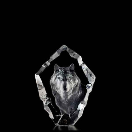 Décoration animaux en verre Loup Mats Jonasson -33372